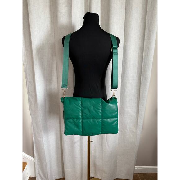Anthropologie Handbags - Green Puffer Bag By Anthropologie